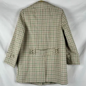 Susan Lynn Vintage Houndstooth Plaid Peacoat Jacket thumbnail 2