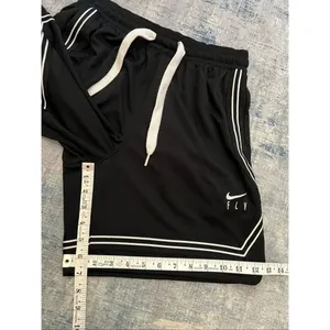 Nike Black White Dri-FIT Swoosh Fly Women's Basketball Shorts Small thumbnail 8