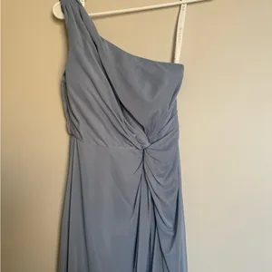 Aritzia One-Shoulder Blue Dress thumbnail 2