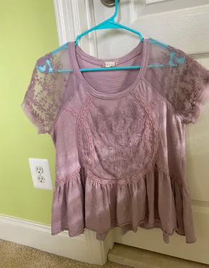 Altar’d State Pink Flowy Top thumbnail 1