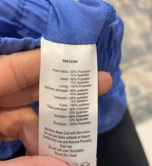 Asics blue athletic running shorts size XS. thumbnail 7