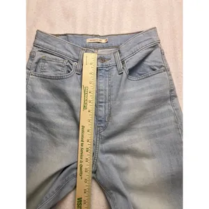 Levi's High Waisted Taper Jeans Women 28 Light Blue‎ Stretch Denim Classic thumbnail 4