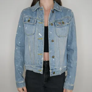 Vintage 90s American Living Paint Splatter Denim Jacket thumbnail 3
