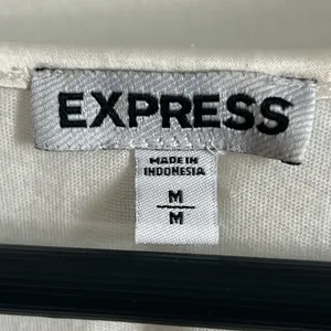 Express Dressy Women’s Ivory Translucent Sequin Long Scoop Neck Tank Top thumbnail 9