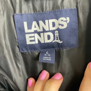 Lands' End Black‎ Puffer Vest Size Large thumbnail 3
