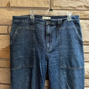 Madewell 11" High-Rise Flare Jeans in Whitethorn Wash: Workwear Edition 31 thumbnail 5