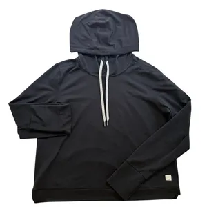 Vuori Halo Essential Hoodie Ladies Sweatshirt Small Dark Coal Grey Gym thumbnail 2