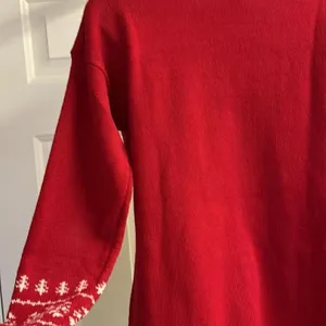 United States Sweater Red Christmas Crewneck Sweater with Reindeer & Bells-Small thumbnail 10