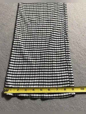 Petal & Pup Women’s Size 2 Black White Gingham Pleated Wide Leg Pants NWT thumbnail 5