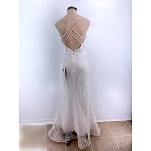 NWT Jessica McClintock by Clarisse Gown Ivory Lace Sequin Open Back 8 thumbnail 3
