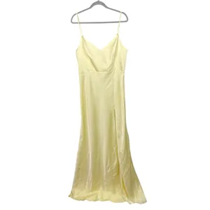 NEW Birdy Grey Jay Matte Satin Dress Lemon Sorbet Yellow Size Large Bridesmaid thumbnail 8