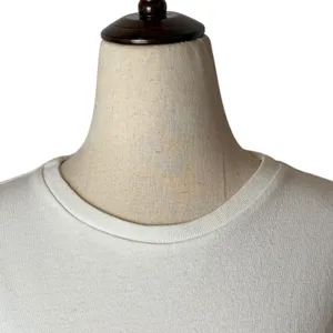 Citizens of Humanity Shirt Women XS White Cotton Flutter Sleeve Crew Neck Tee‎ thumbnail 4