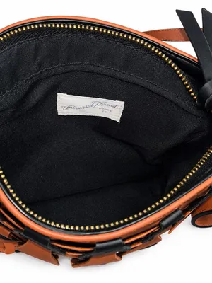 Universal Threads Tan & Black Woven Crossbody Bag | Like New | Adjustable Strap thumbnail 4