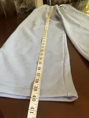 Long Sleeve Sweatsuit Set With Hoodie And Wide Legs Size XS thumbnail 4