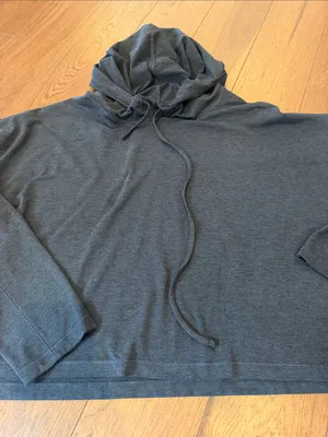 Girlfriend Collective Reset Cropped Hoodie in Navy Blue Size Medium - C11-710 thumbnail 4