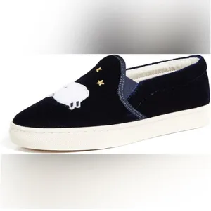 Soludos Velvet Sheep Sneaker in Midnight Blue US 8 thumbnail 9