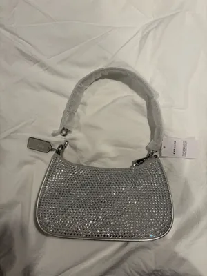 Coach Crystal Teri Shoulder Bag Silver Crossbody (NWT) thumbnail 6