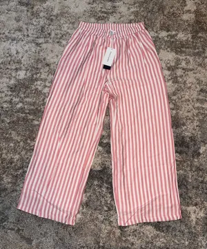 PRETTYGARDEN Women's Pink & White Stripe Pajama Pants - Brand: Unknown thumbnail 1