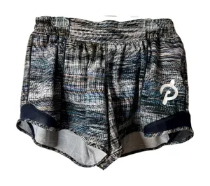 Lululemon Hotty Hot Short Long 4" Digital Oasis Grey Multi True Navy Size 10 thumbnail 1