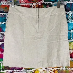 Floreat Anthropologie Skirt Bead Embellishments and‎ Tan Stitching Size 0 thumbnail 2