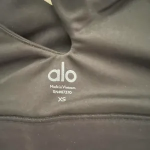 Alo Black Asymmetrical Yoga Sports Bra One-Shoulder thumbnail 4