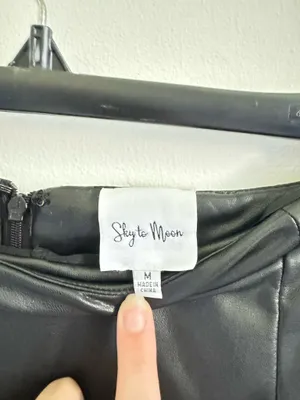 Sky to Moon Mini Skirt Black thumbnail 3