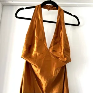 Reformation Daniela Silk Dress Copper size 0 silk C0 thumbnail 5