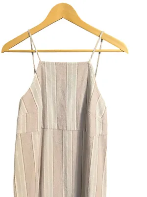 NWT Urban Outfitters Sicily Linen‎ Side Button Midi Dress Medium thumbnail 5