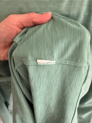 Apana Mint Green Quarter Zip Pullover Thumbhole Active Top‎ Women’s M thumbnail 6