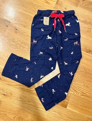 NEW Joules puppy christmas pajamas‎ sz 4 / small thumbnail 1