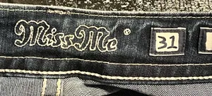 Womens 31x34 Miss Me Distressed JP5755B Embellished Boot Cut Jeans thumbnail 11