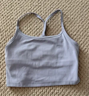 X by Gottex Size Extra Small XS Women's Light Lavender Racerback Crop Bralette thumbnail 1