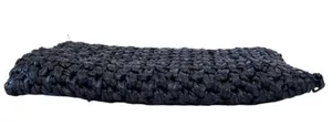 Vintage Navy Blue Woven Straw Envelope Clutch Purse Shoulder Bag thumbnail 10