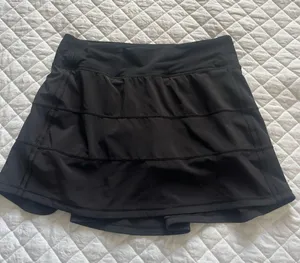 Lululemon Pace Rival Skirt Stretch 13” Black Sz 4 (Tall) Swift Luxtreme thumbnail 1