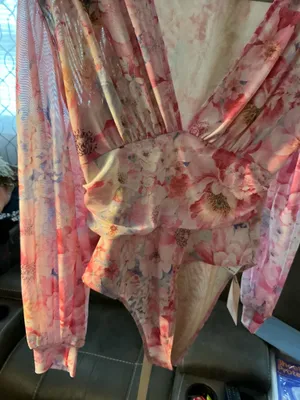 Shein Floral Bodysuit thumbnail 4