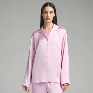 SKIMS *TOP ONLY* Woven Shine Long Sleeve Sleep Top- Size XS thumbnail 2