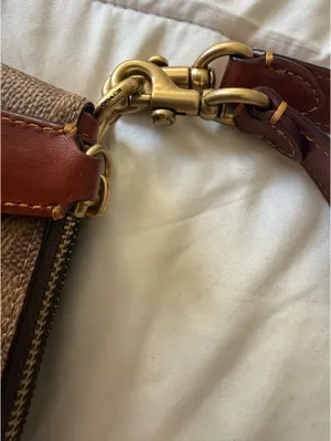 Coach Double Zip Shoulder Signature  Canvas Handbag  thumbnail 17