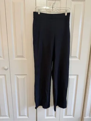 Quince Ultra Stretch Ponte Pull On Pants Navy Size Small thumbnail 2