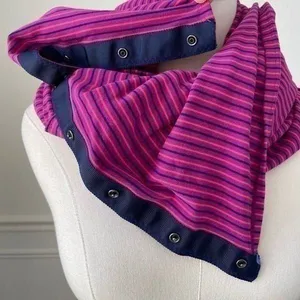 Lululemon Vinyasa Scarf Rizzy Stripe Regal Plum Hero Blue Rulu thumbnail 1