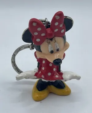 Walt Disney Classic Minnie Mouse Figural PVC Key Ring‎ Key Chain 2.75" thumbnail 1