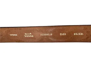 Fossil Brown Leather Laser Cut Out Belt Medium BT3959231 thumbnail 8