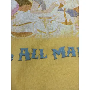 VTG Disney Alice in Wonderland Mad Hatter Tea Party Graphic Tee Uni XL Yellow thumbnail 9