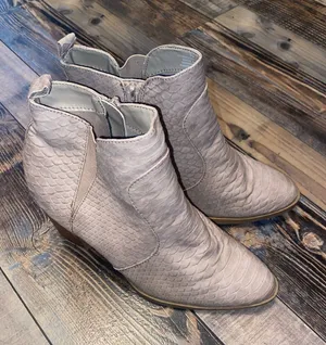 Altar'd State  Brynn Taupe Textured Ankle Booties thumbnail 1