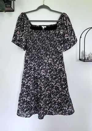 NWT Baltic Born Idera Short Flutter Sleeve Square Neck Mini Dress Size‎ Large thumbnail 1