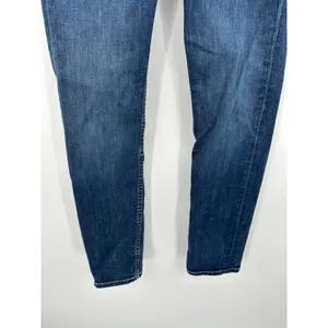 BKE Denim Kate Straight Leg Dark‎ Wash Blue Jeans Womens Size 25 x 29.5 Short thumbnail 3