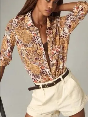 Anthropologie Pilcro Romy Relaxed Button Down Shirt thumbnail 1