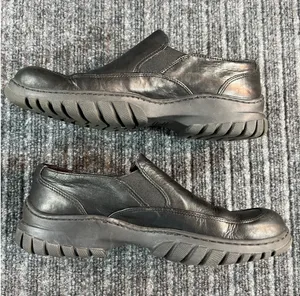 COACH Carla Loafers Women 8 Black Italian Leather Lug Sole Slip On Chunky Shoes thumbnail 1