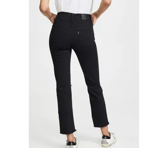 $98 Levi's Women's Premium 724 High Rise Straight Crop Jeans - Size 28 - Black thumbnail 2