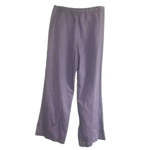✨Uniqlo Linen Blend Tucked Wide Purple Sz Large Pants✨ thumbnail 8