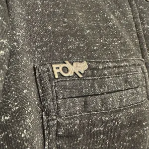 Y2K 2000s Fox Racing Charcoal Gray Button Up Hooded Sweater Womens Small‎ thumbnail 4